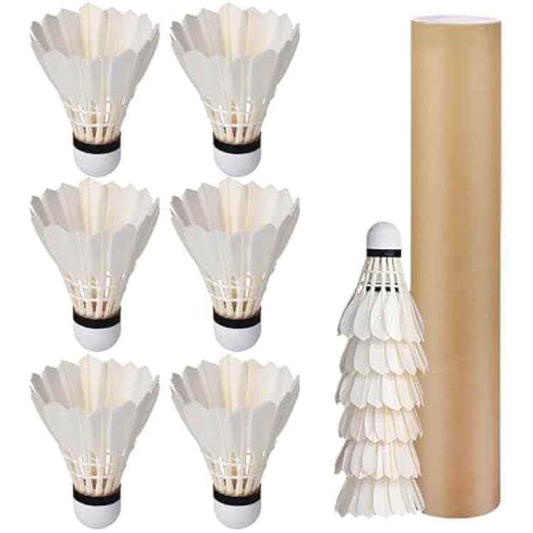 12 Pcs Professional Duck Feather Badminton Shuttlecocks High Speed Training Badminton Lightweight Shuttlecock