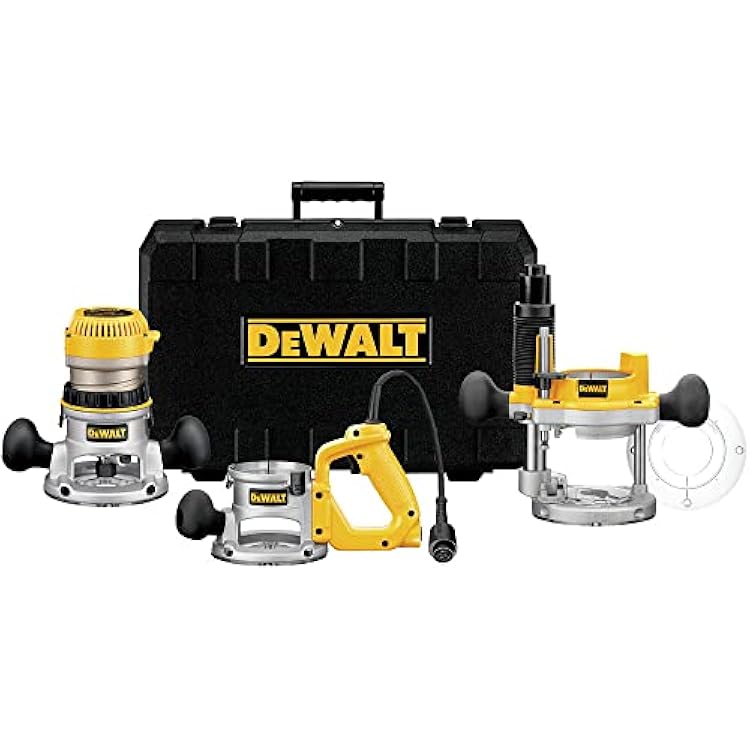 DEWALT Router, FixedPlunge Base Kit, 12-Amp, 2-14-HP DW618B3