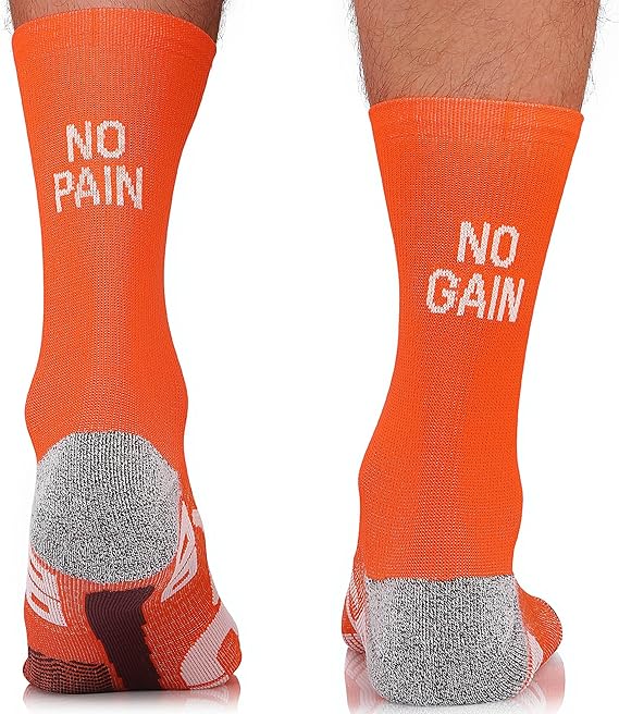 TODO Running Socks with Funny Inscription RUNNING RAID CREW Trail Running Socks for Men, Women. Breathable Runners Socks